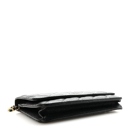 Chanel Caviar Quilted Wallet On Chain WOC Black 4 of 12