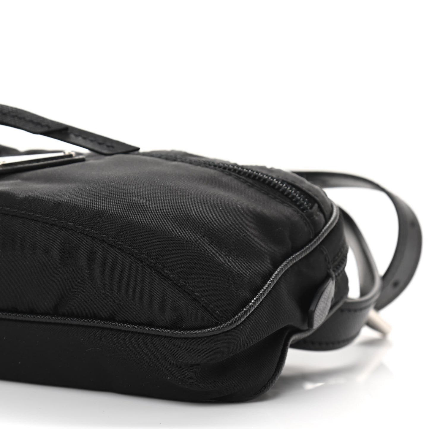 Tessuto Nylon Saffiano Belt Bag Black