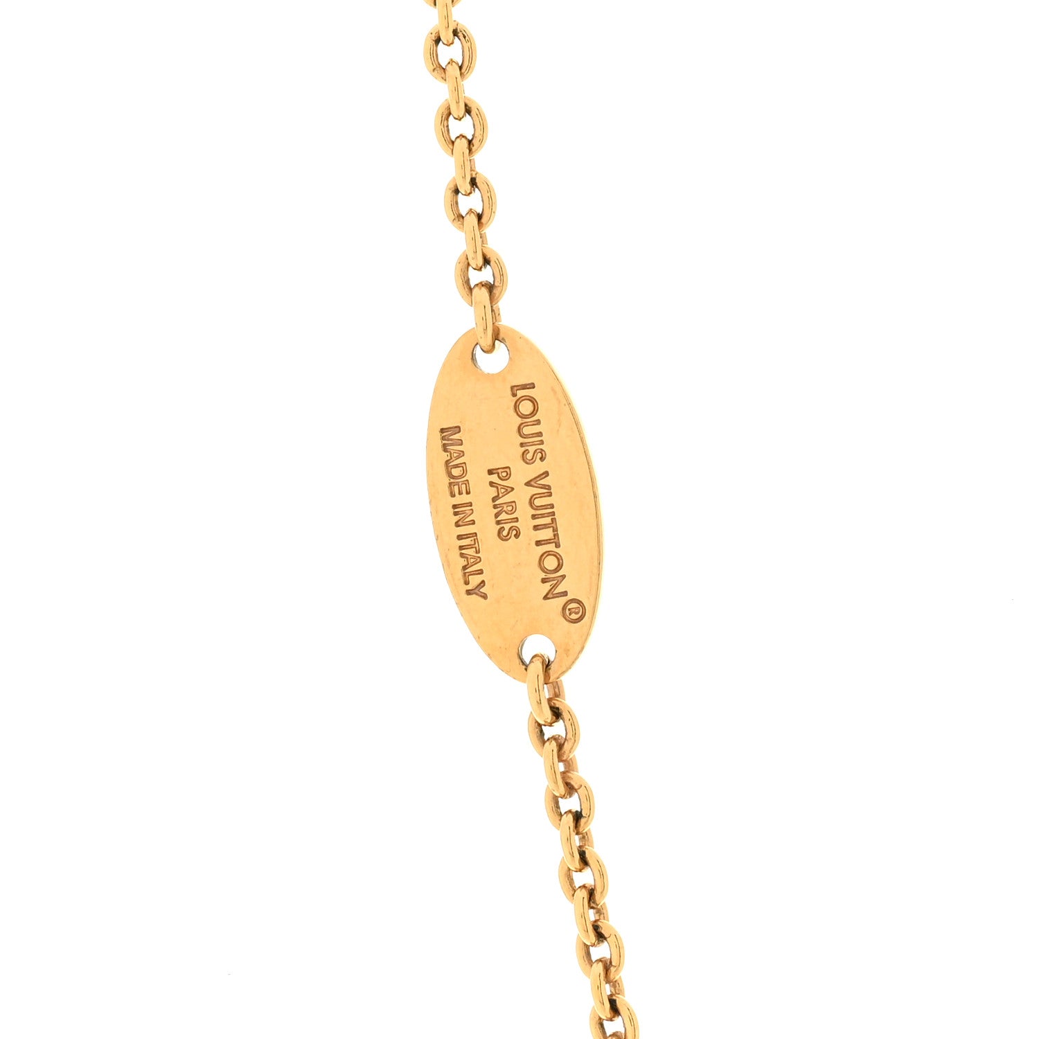 Louis Vuitton Metal GO-14 Necklace Gold 5 of 7