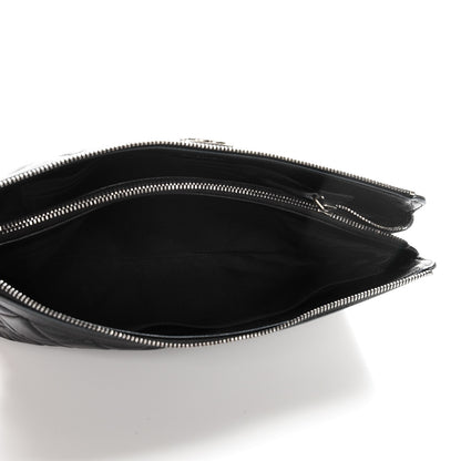 Chanel Calfskin Quilted Small Zipped Boy Pouch Black 5 of 12