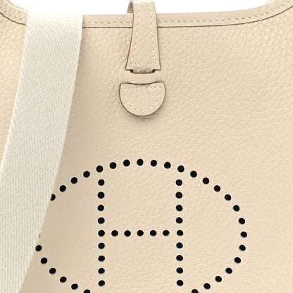 Hermes Taurillon Clemence Evelyne TPM Craie 8 of 11