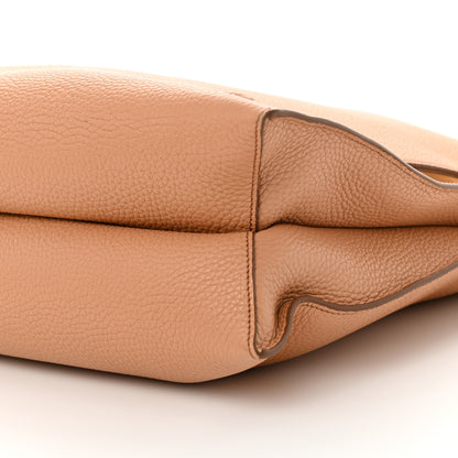 Tom Ford Pebbled Calfskin Large Alix Padlock Zip Hobo Bag Nude 11 of 11