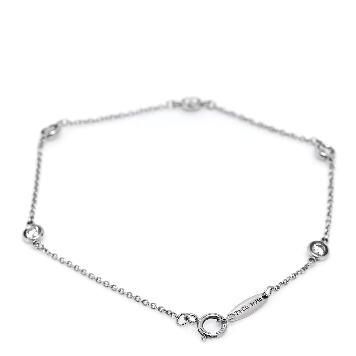 Platinum Diamond .40ctw Elsa Peretti Diamonds by the Yard Station Bracelet