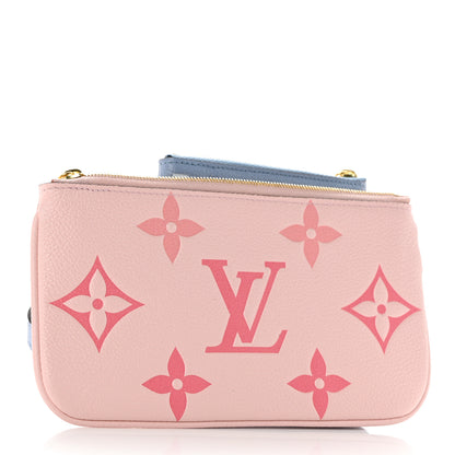 Louis Vuitton Empreinte Monogram Giant By The Pool Trio Pouch Rosebud Summer Blue Cream Saffron 3 of 10