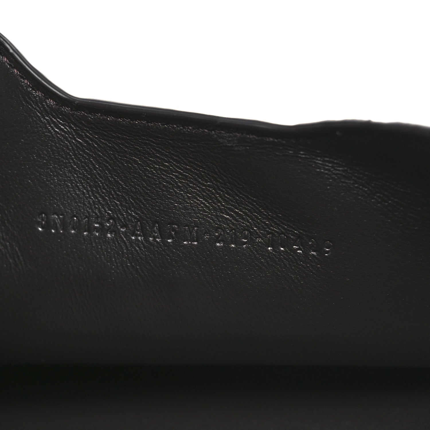 Fendi Vitello Soft F is Fendi Bi-Color FF 1974 Embossed Envelope Pouch Maya Black 7 of 8