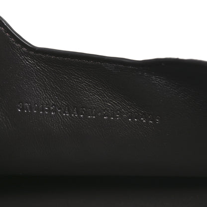 Fendi Vitello Soft F is Fendi Bi-Color FF 1974 Embossed Envelope Pouch Maya Black 7 of 8