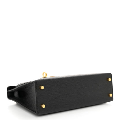 Hermes Epsom Mini Kelly Sellier 20 Black 4 of 11