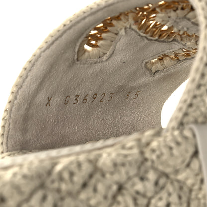 Chanel Cord Braided CC Mules 35 Light Beige 11 of 12