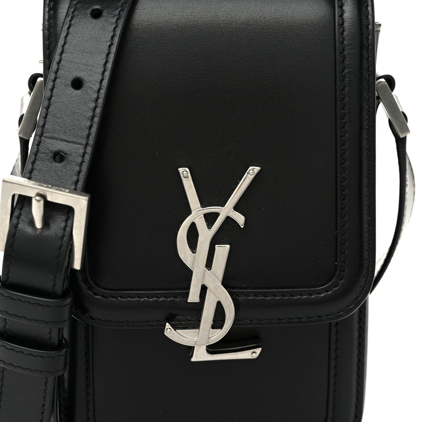 Smooth Calfskin Mini Solferino Satchel Black