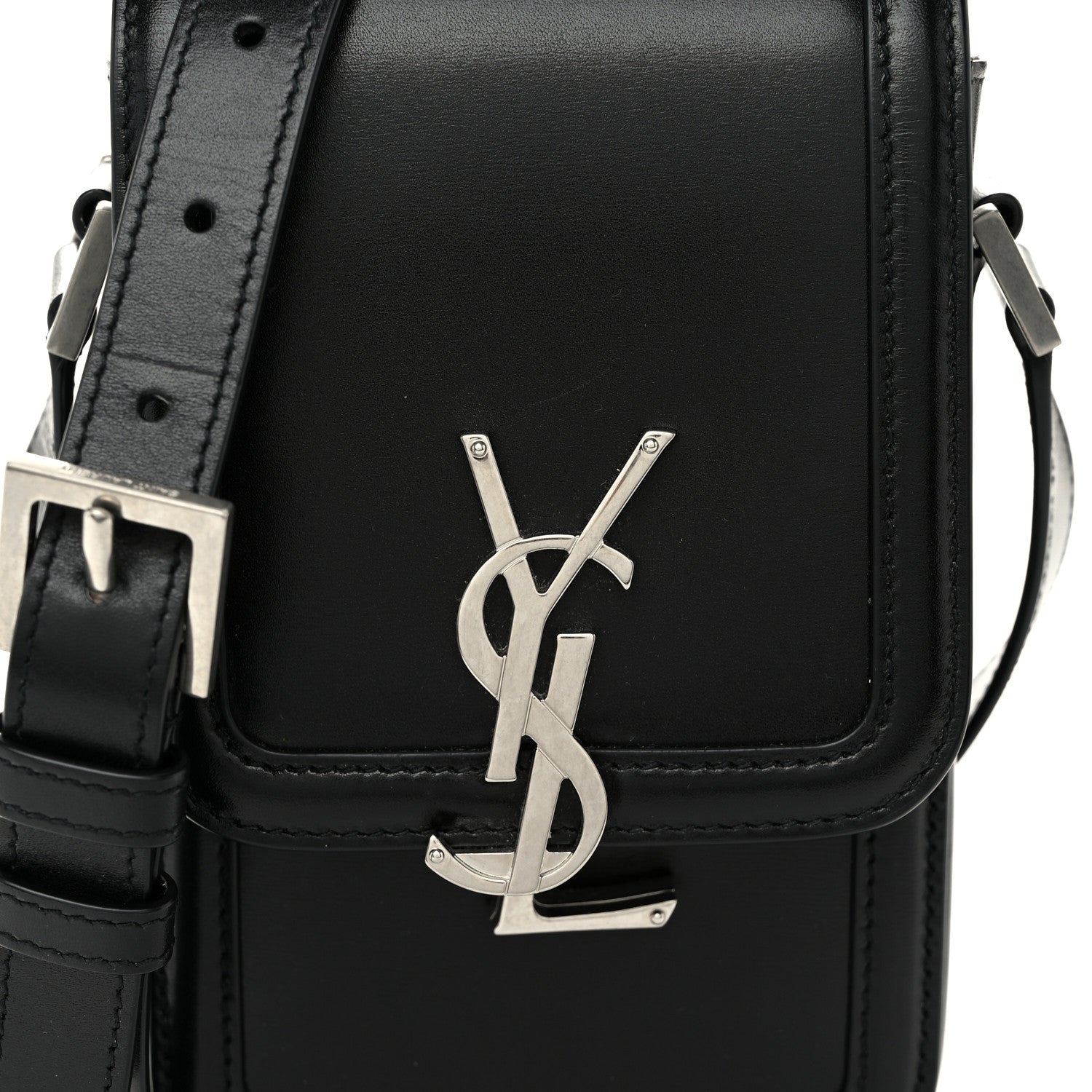 Saint Laurent Smooth Calfskin Mini Solferino Satchel Black 8 of 10