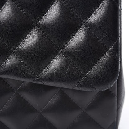 Chanel Lambskin Quilted Jumbo Double Flap Black 15 of 16