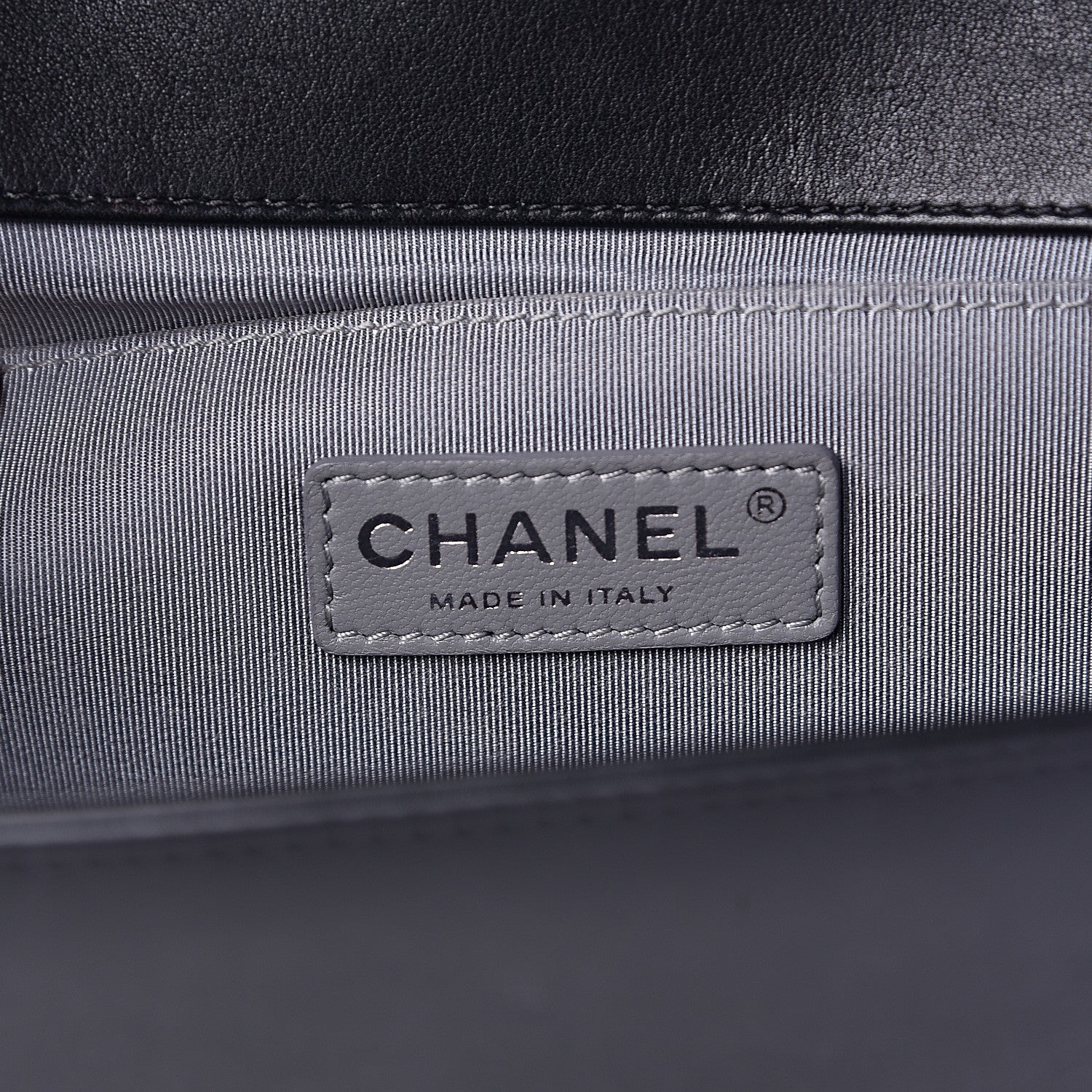 Chanel Calfskin Chevron Quilted Medium Boy Flap Black 6 of 16