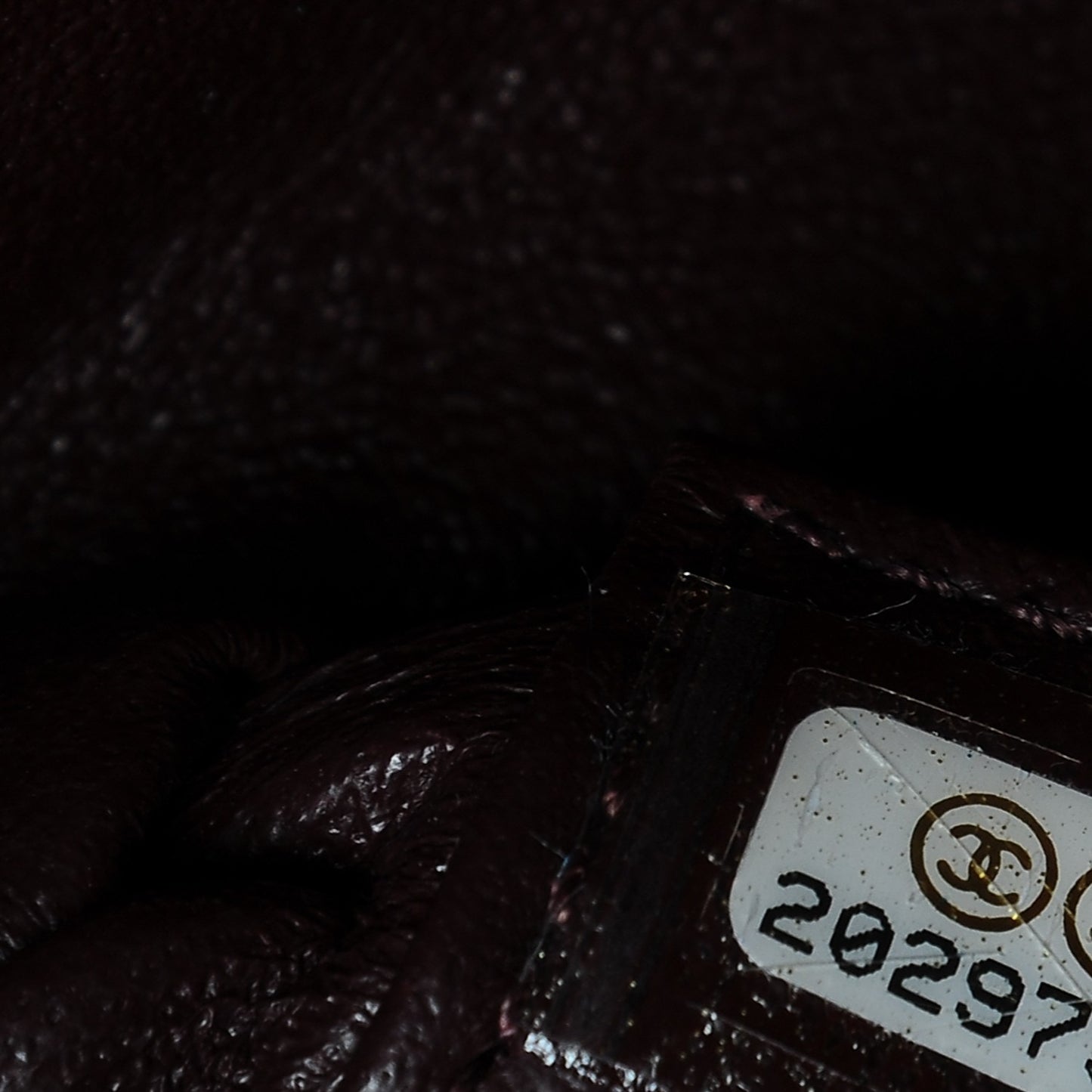Lambskin Medium Surpique Chevron Single Flap in Burgundy
