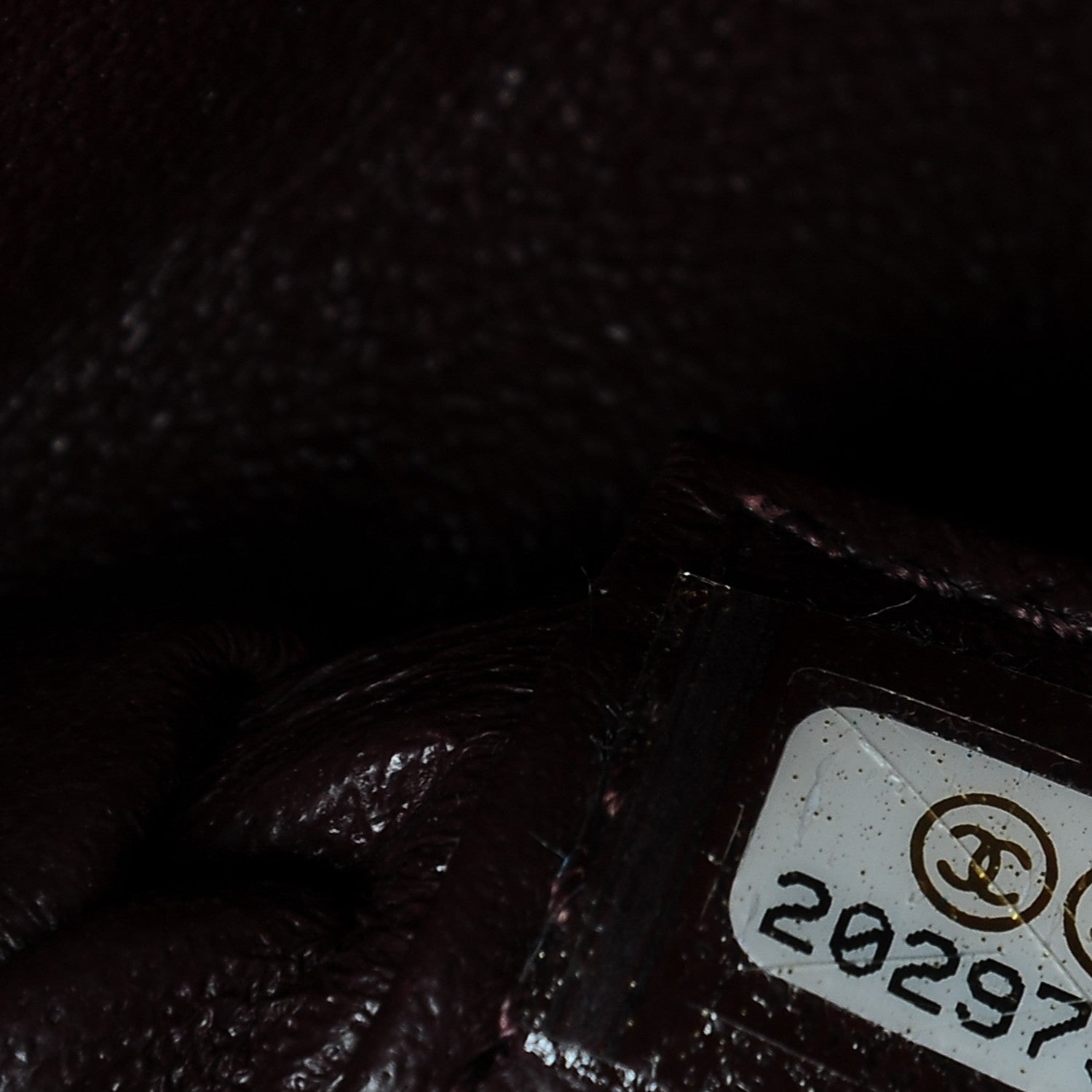 Chanel Lambskin Medium Surpique Chevron Single Flap in Burgundy 7 of 8