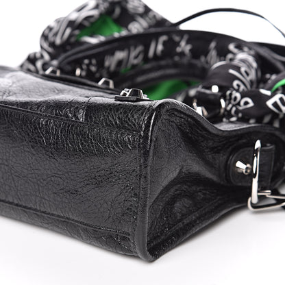 Balenciaga Agneau Classic Silver Hardware Mini S City Scarf Black 8 of 8