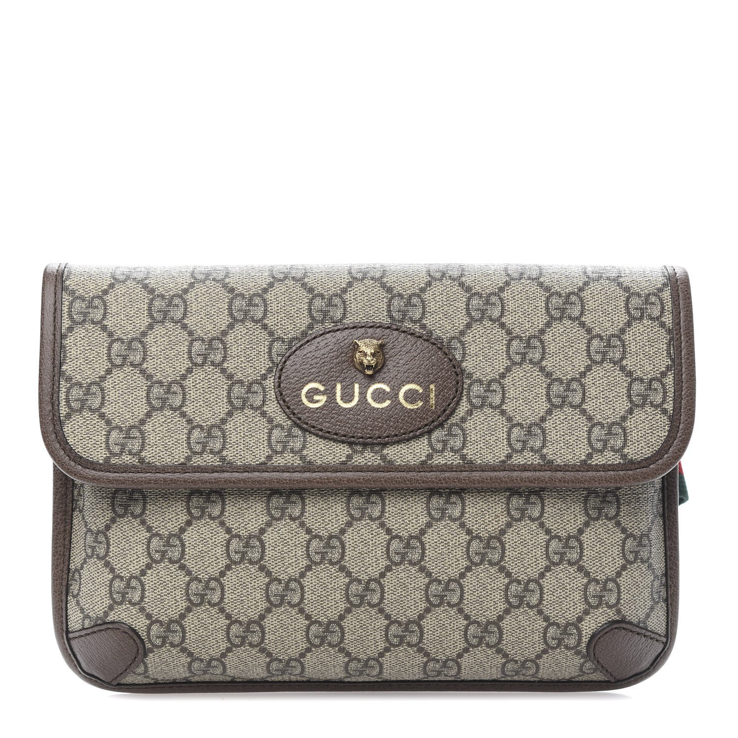 Gucci GG Supreme Monogram Neo Vintage Web Belt Bag Brown 1 of 10