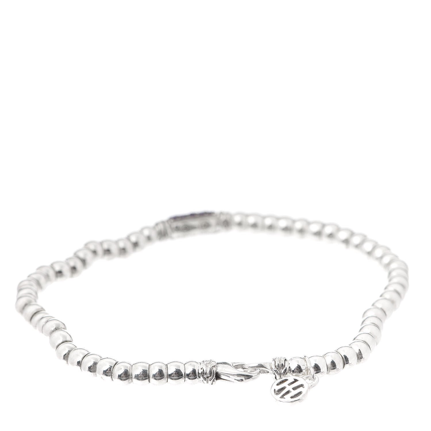 John Hardy Sterling Silver Amethyst Bedeg Bead Bracelet 3 of 5