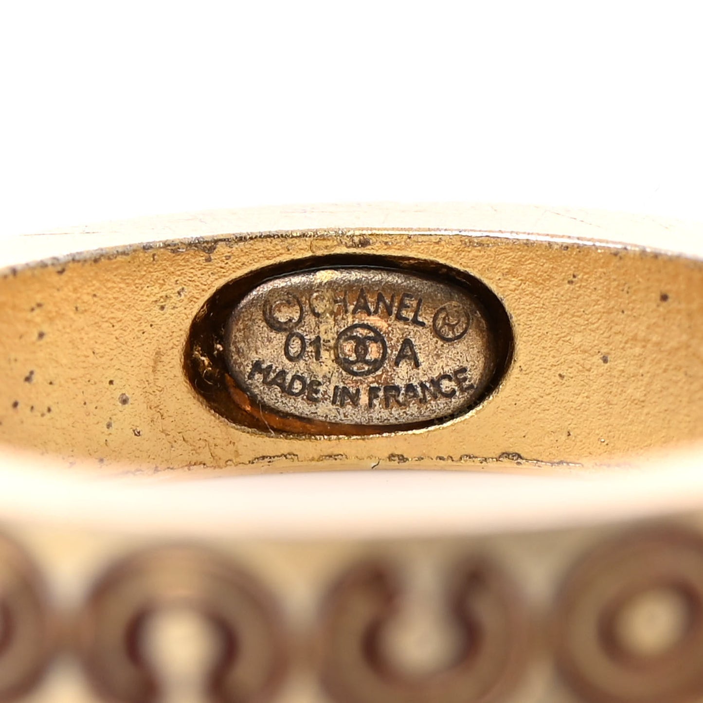 Metal Coco Logo Ring 54 Gold