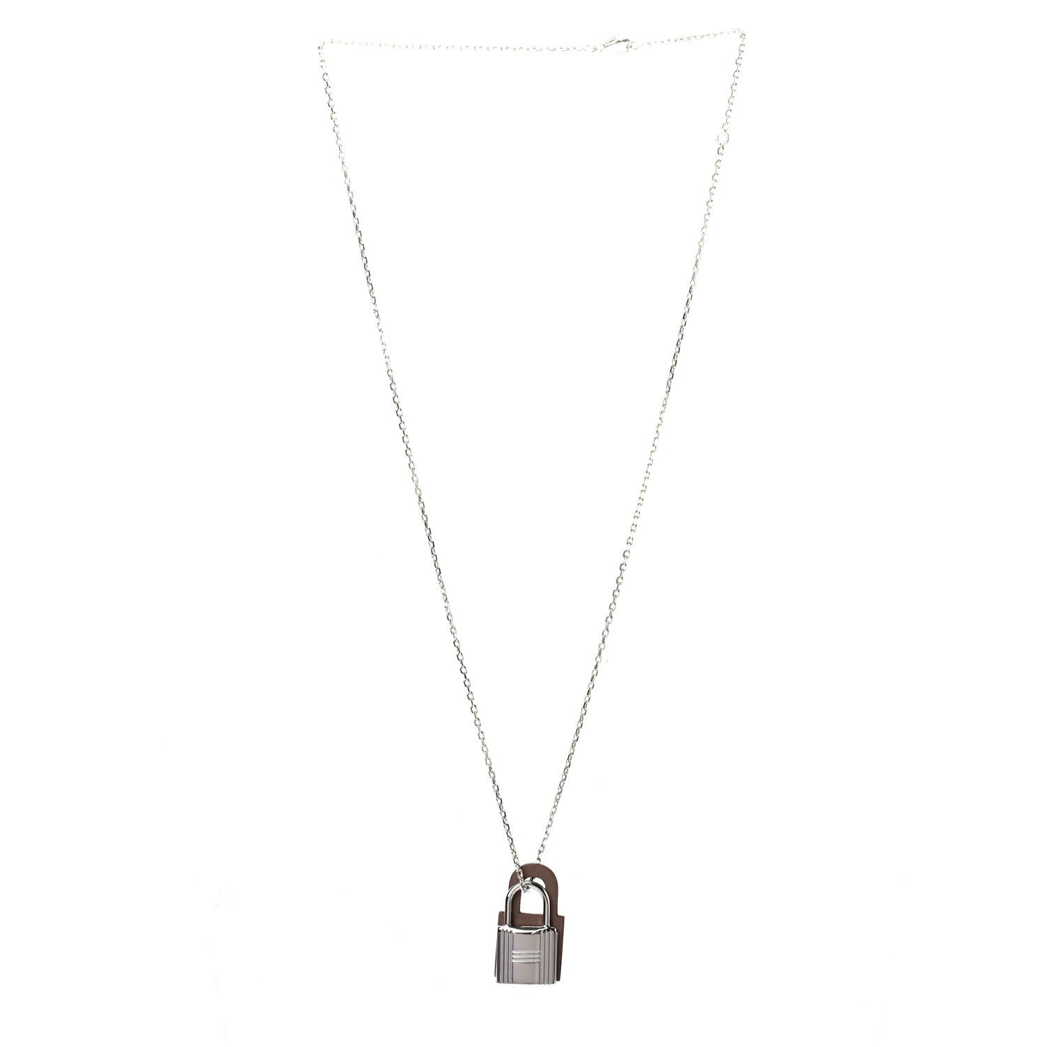 Hermes Swift O'Kelly Pendant Necklace Etain 3 of 5