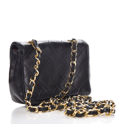Chanel Lambskin Quilted Mini Flap Black 3 of 11