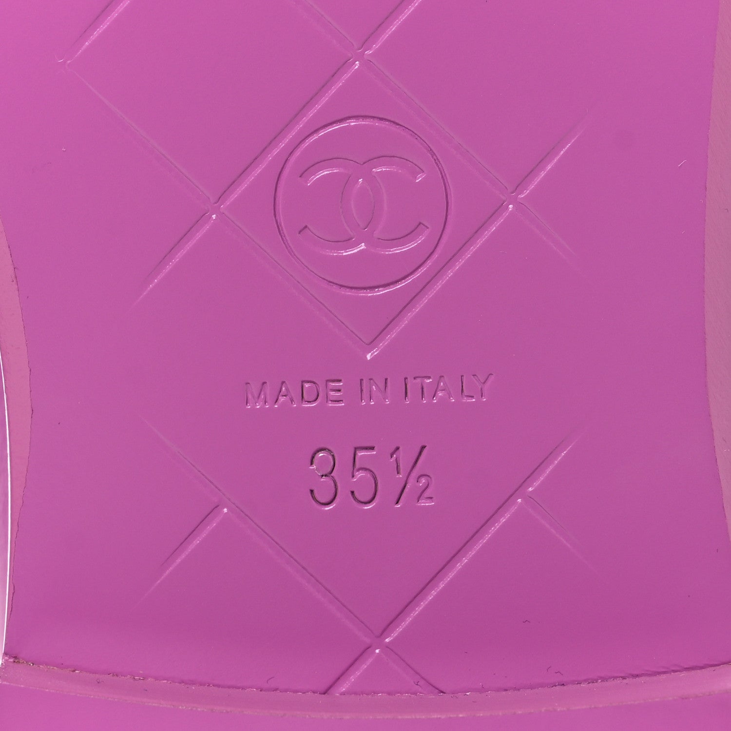 Chanel Lambskin Quilted CC Turnlock Loafers 35.5 Fuchsia 8 of 9