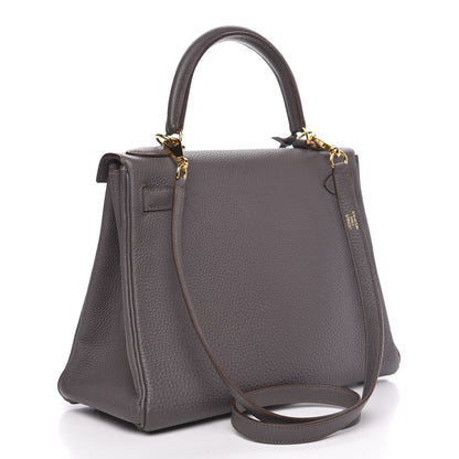 Hermes Togo Kelly Retourne 28 Etain 3 of 9