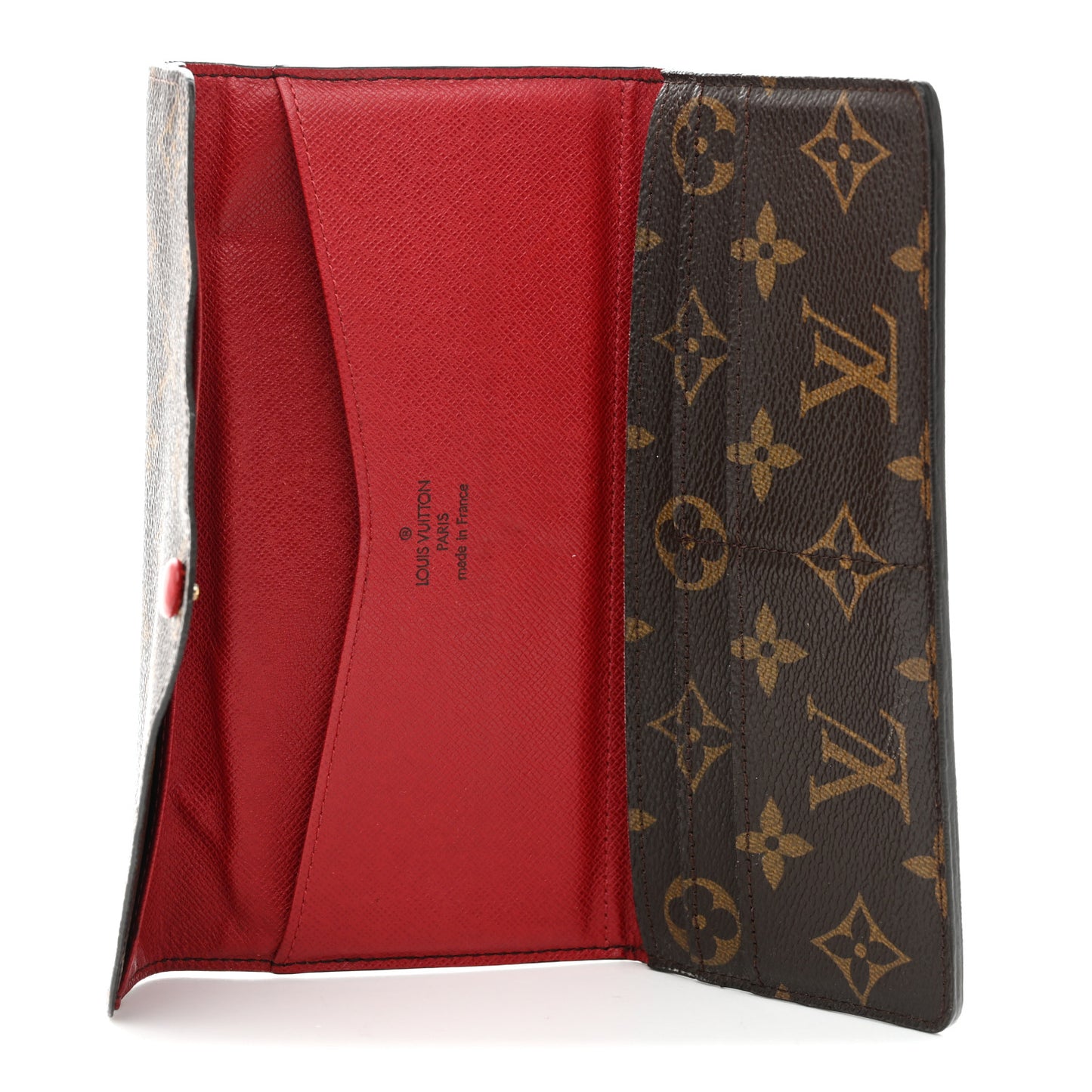 Monogram Josephine Wallet Red
