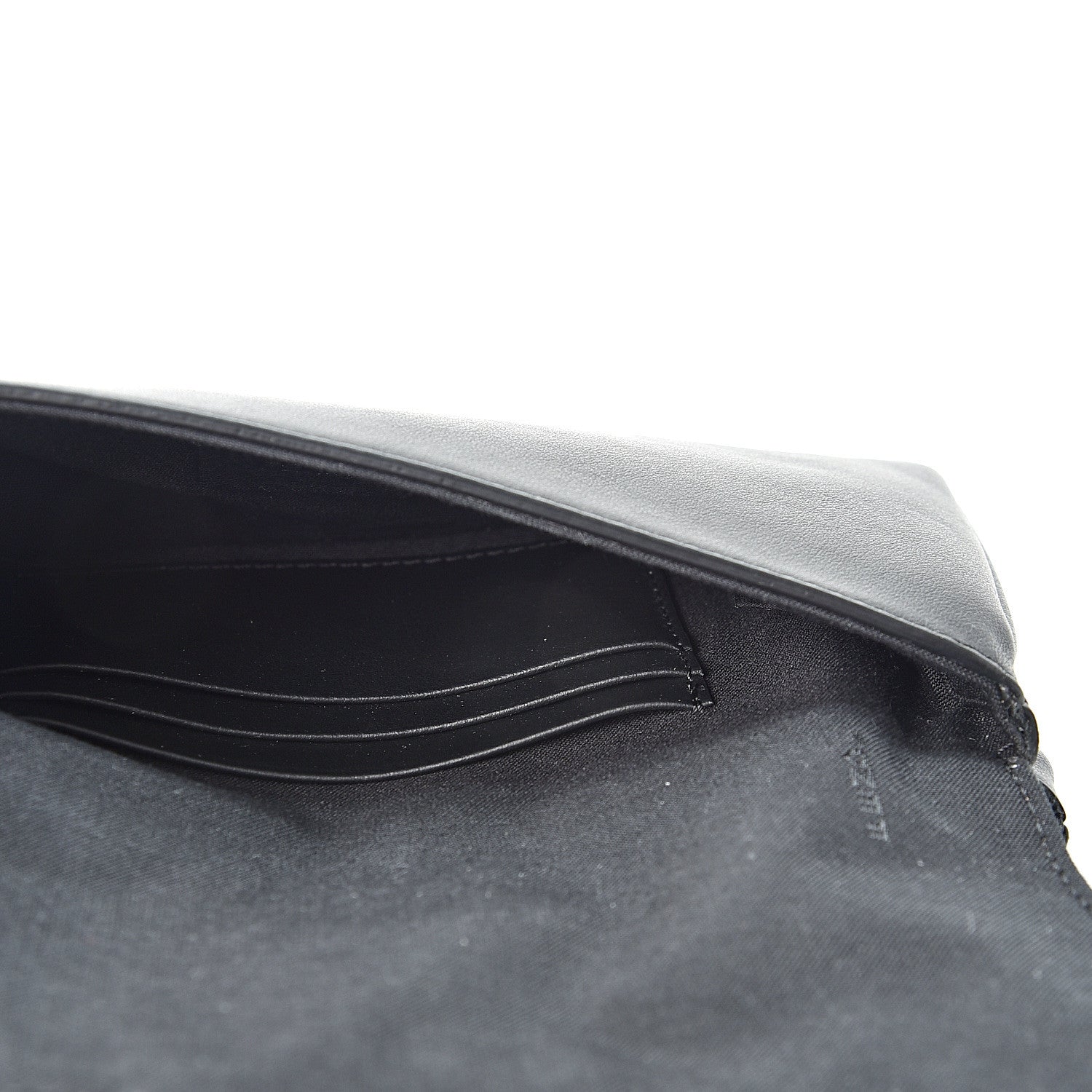 Fendi Vitello Grace Matte Duo Baguette Black 4 of 11
