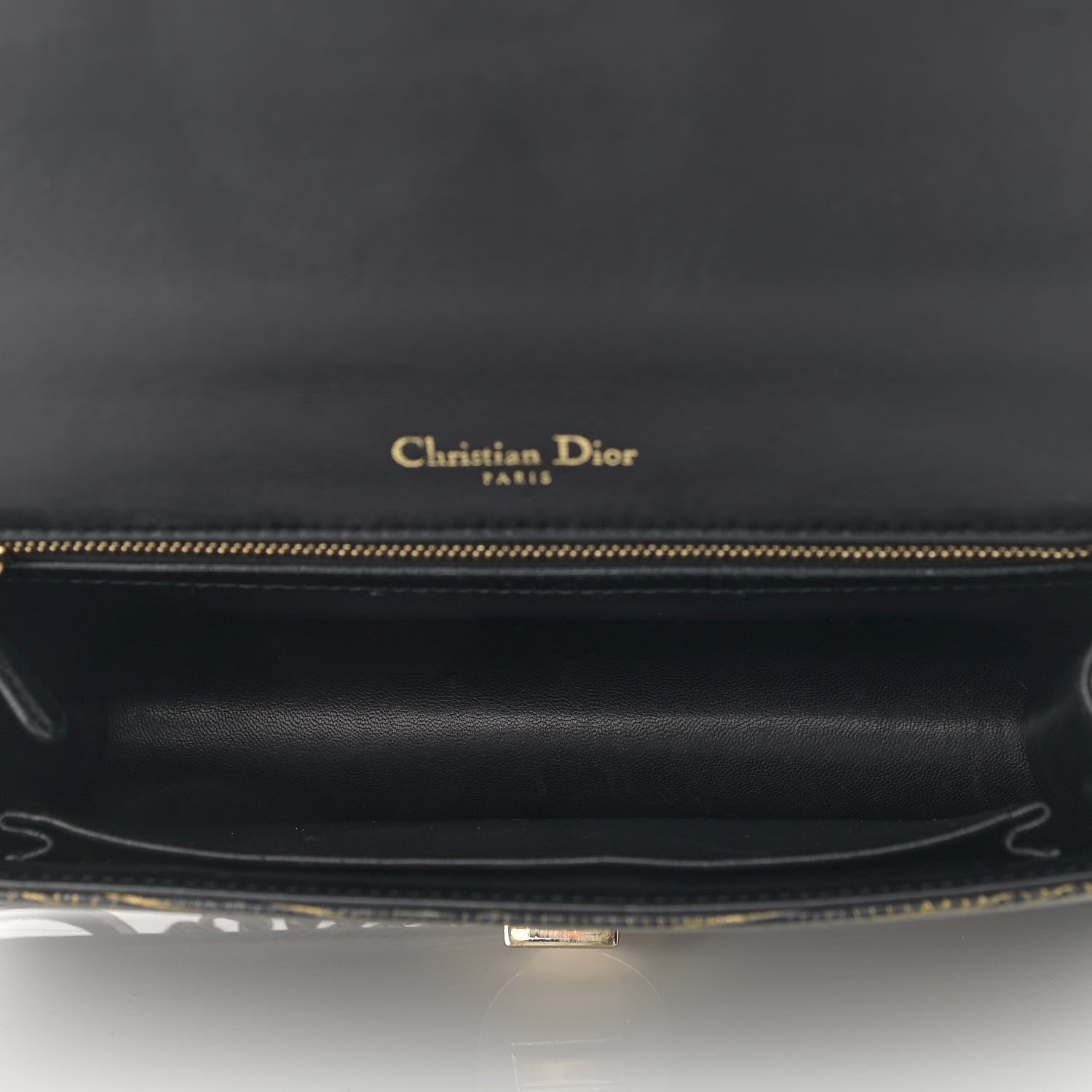 Christian Dior Lizard Medium Diorama Flap Bag Black Gold 5 of 13