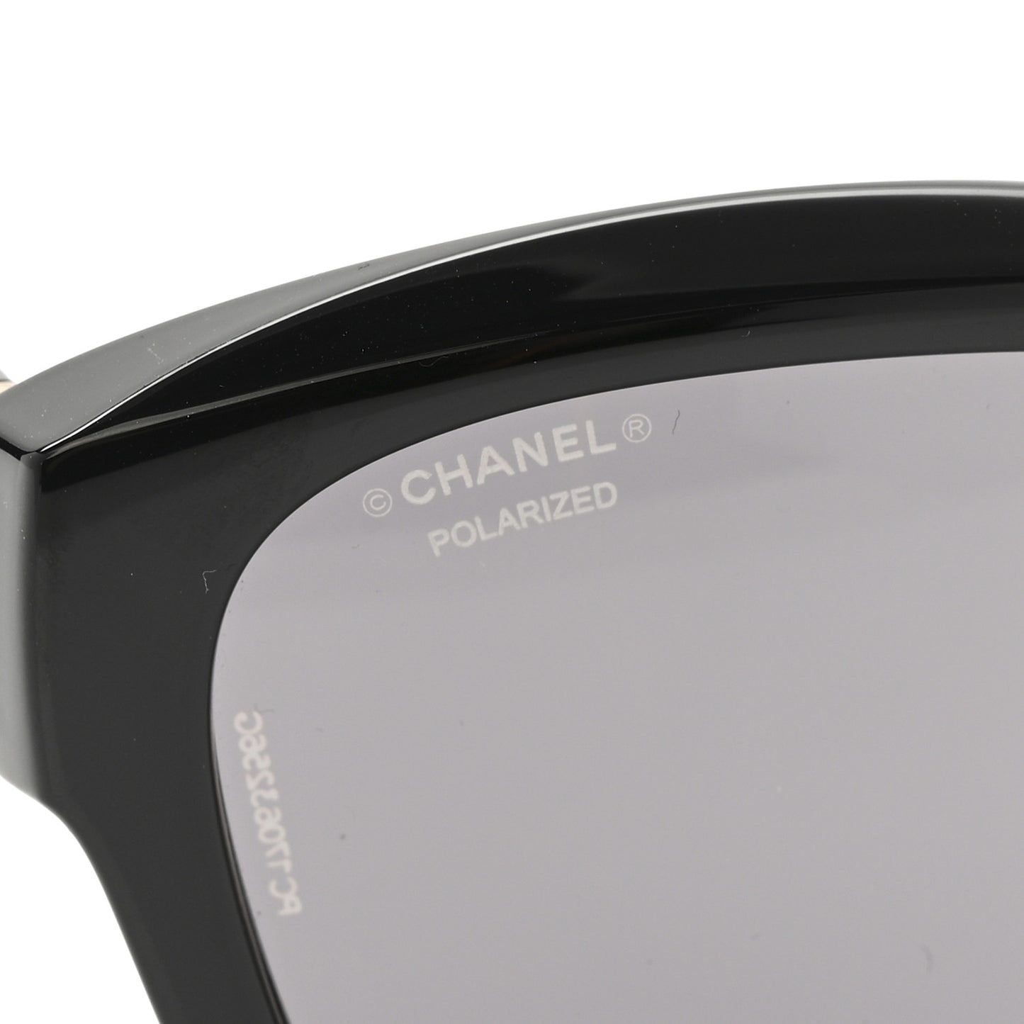 Acetate Crystal Polarized Square Folding Sunglasses 71692 Black