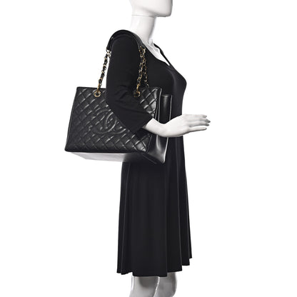 Chanel Caviar Quilted Grand Shopping Tote GST Black 2 of 11