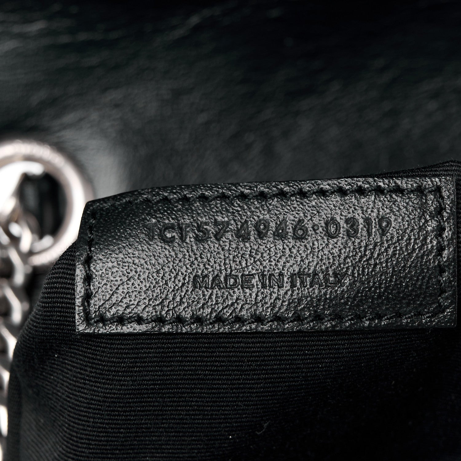 Saint Laurent Calfskin Y Quilted Monogram Medium Loulou Chain Satchel Black 8 of 13