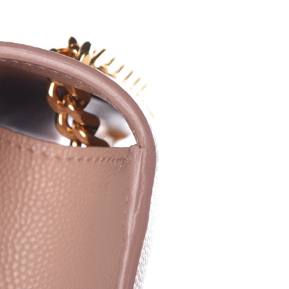 Saint Laurent Grain De Poudre Small Monogram Kate Satchel Pale Blush 15 of 15
