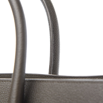 Saint Laurent Grained Calfskin Small Sac De Jour Dark Anthracite 11 of 12