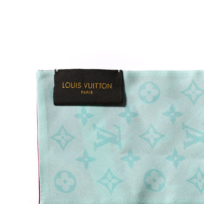 Louis Vuitton Silk Monogram Trunkit Bandeau Framboise 3 of 4