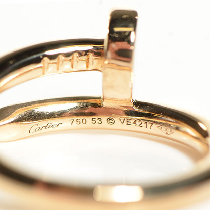 Cartier 18K Yellow Gold Juste Un Clou Ring Size 53 US 4.5 4 of 6