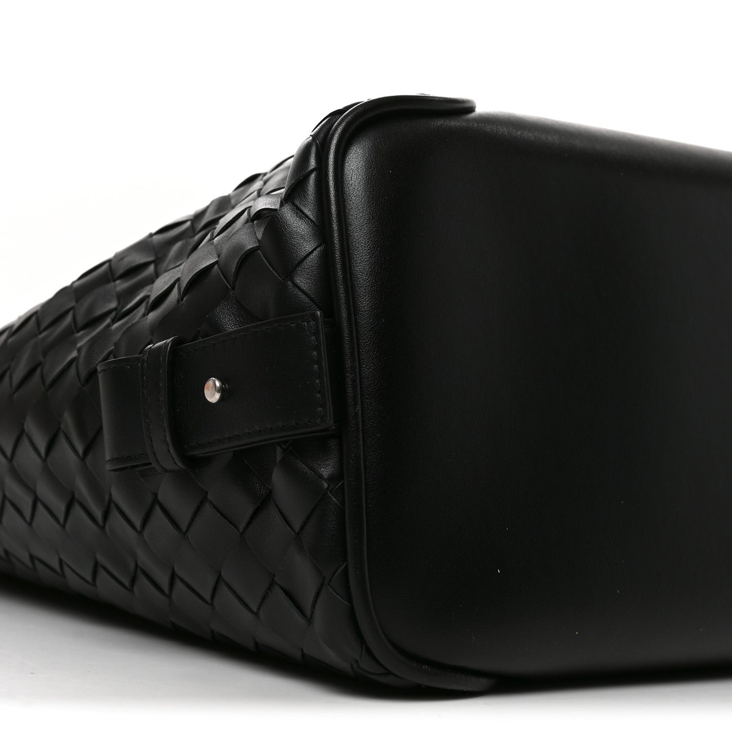 Nappa Intrecciato Helix Weekender Bag Black