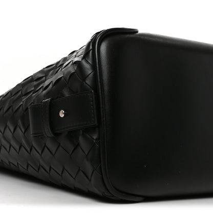 Bottega Veneta Nappa Intrecciato Helix Weekender Bag Black 10 of 11
