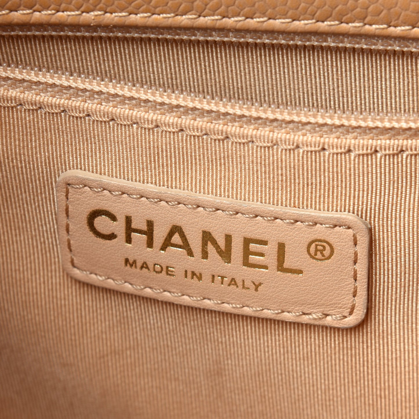 Caviar Quilted Grand Shopping Tote GST Beige