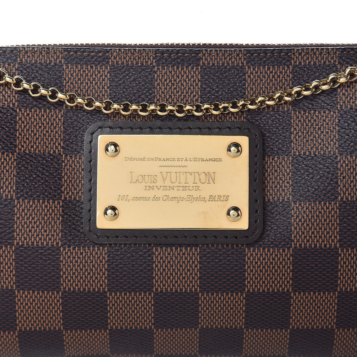 Damier Ebene Eva Clutch