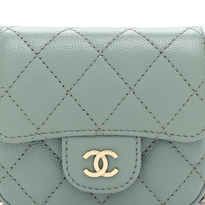 Chanel Caviar Quilted Mini Clutch With Chain Green 9 of 12