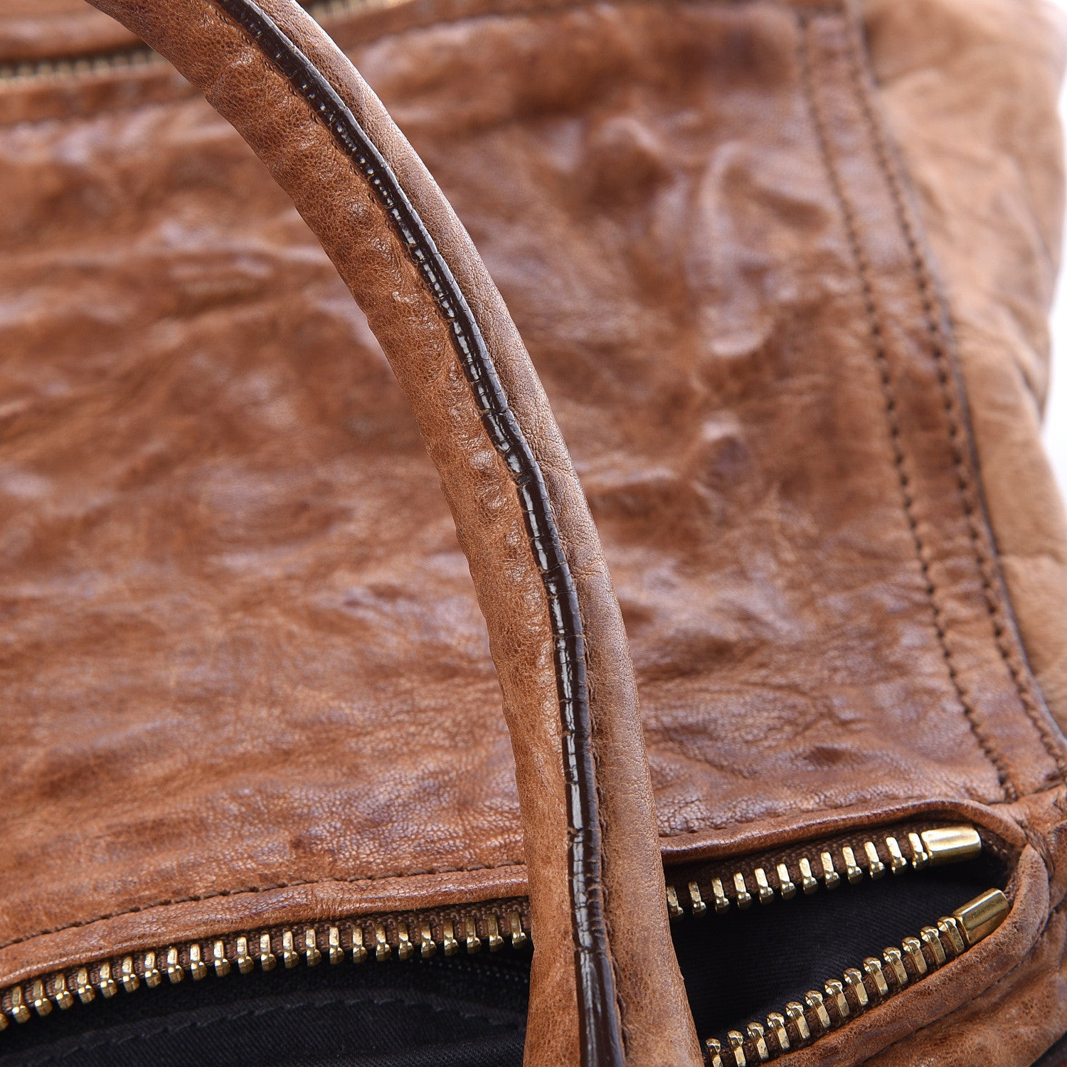 Givenchy Tumbled Sheepskin Large Pandora Brown 10 of 13