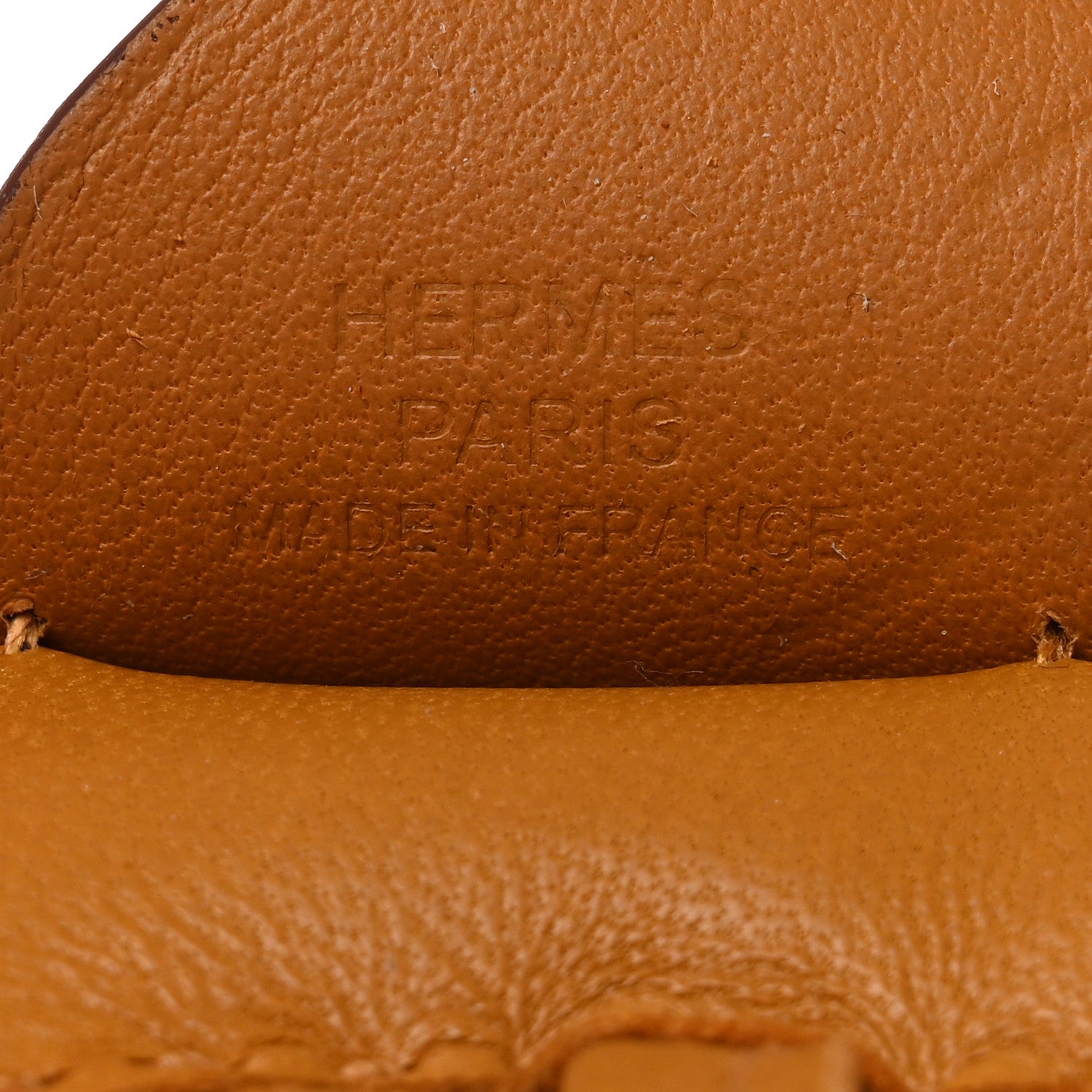 Hermes Milo Lambskin Grigri Rodeo Pegase Horse Bag Charm PM Sesame 3 of 5