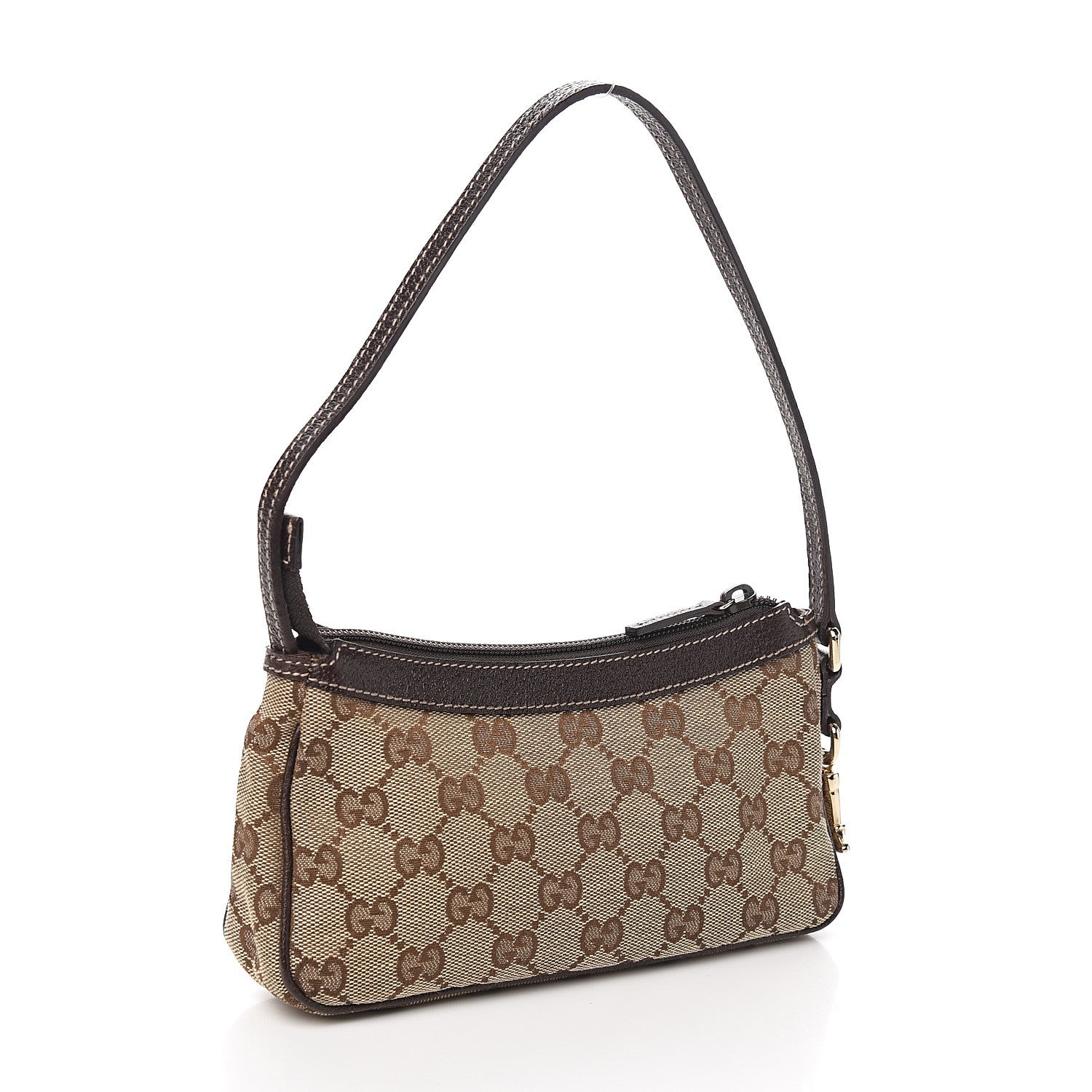 Gucci Monogram Small Pochette Dark Brown 2 of 8