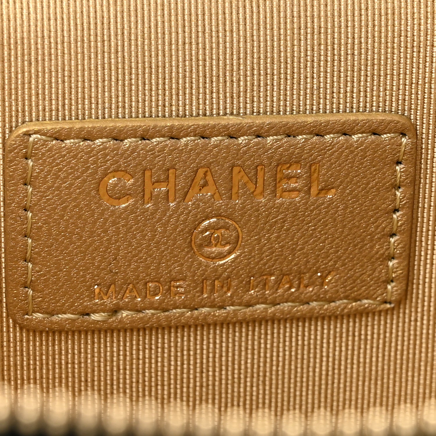 Chanel Lambskin Quilted Mini Pearl Crush Vanity Case With Chain Black 6 of 13