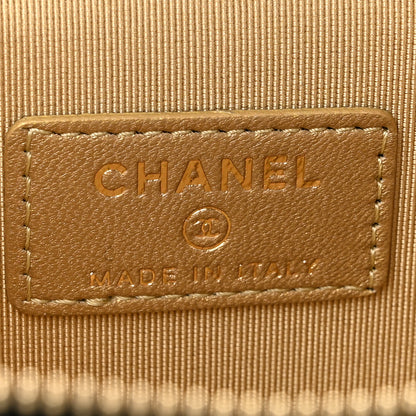 Chanel Lambskin Quilted Mini Pearl Crush Vanity Case With Chain Black 6 of 13