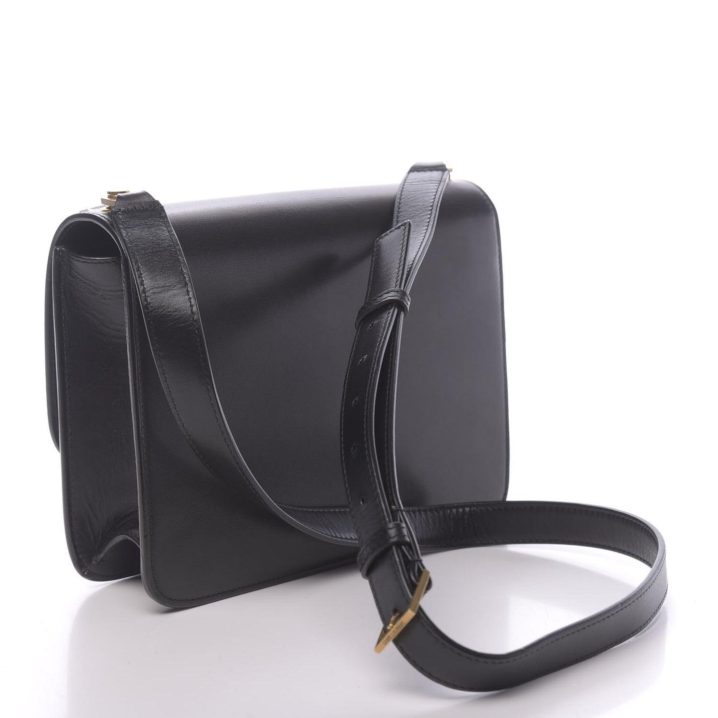 Smooth Calfskin Carre Satchel Black