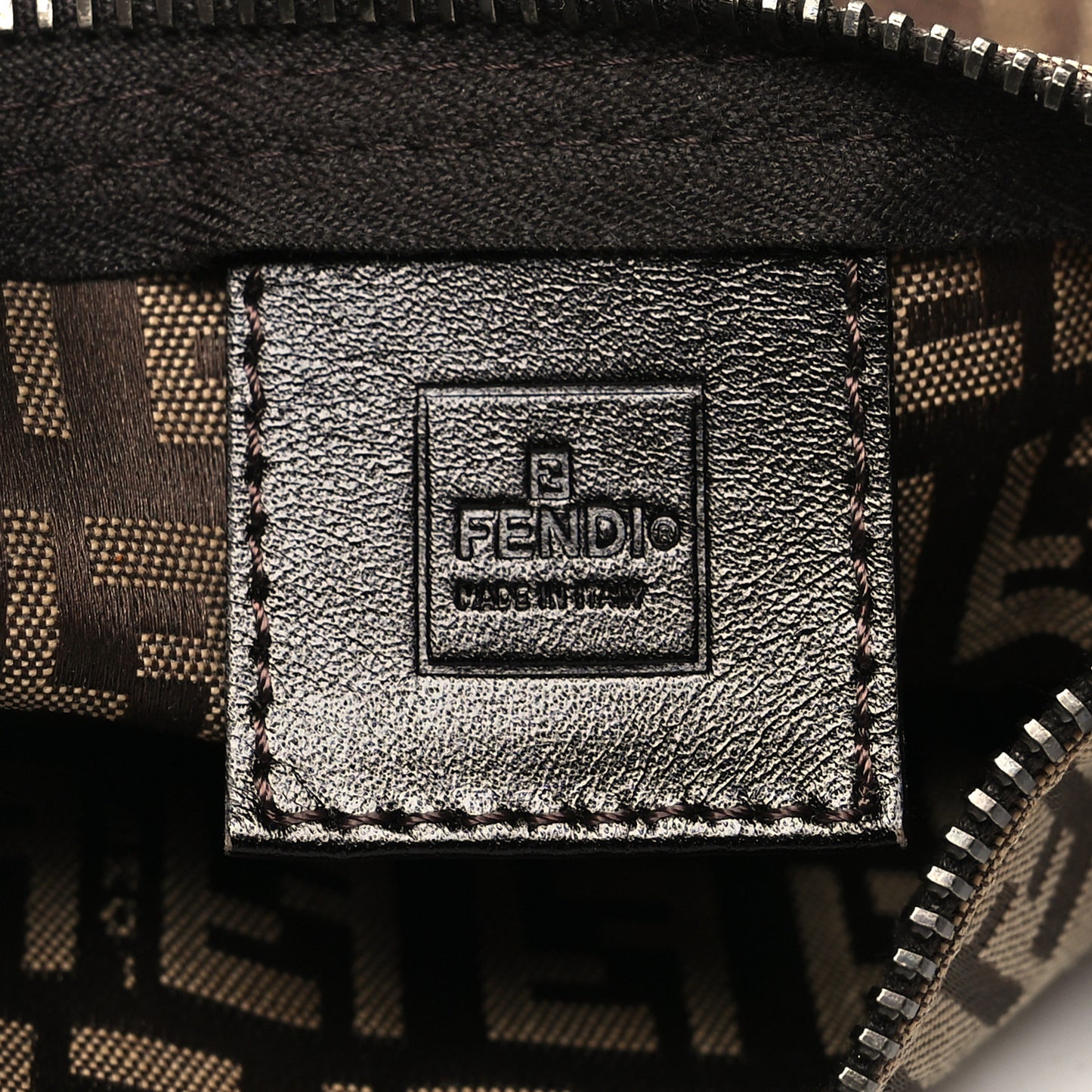Zucchino Vitello Mini Pochette Tobacco