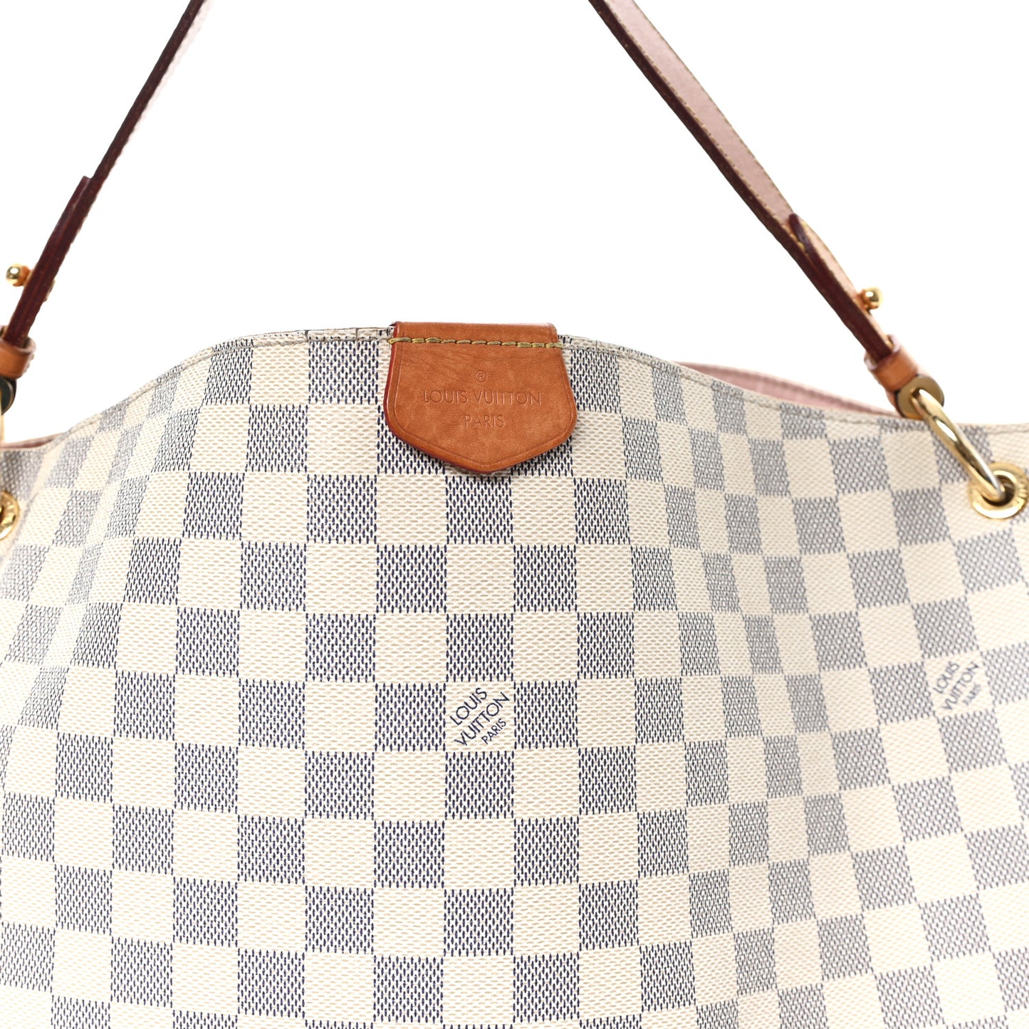 Damier Azur Graceful MM Rose Ballerine
