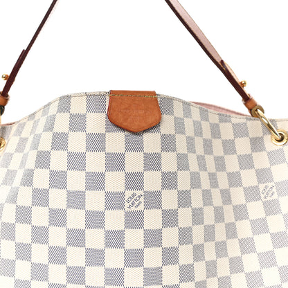 Louis Vuitton Damier Azur Graceful MM Rose Ballerine 7 of 10